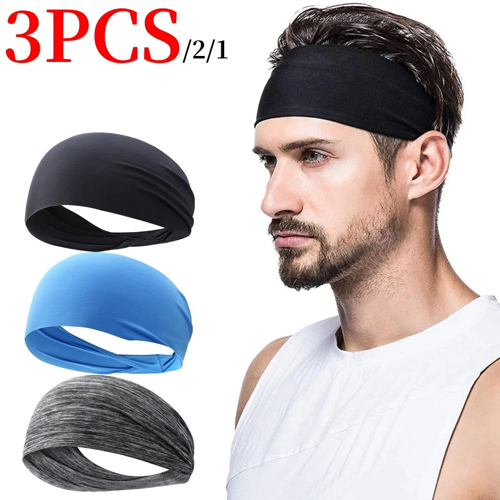 Elastic Sports Headbands For Men Women Quick Dry Sweat Absorption