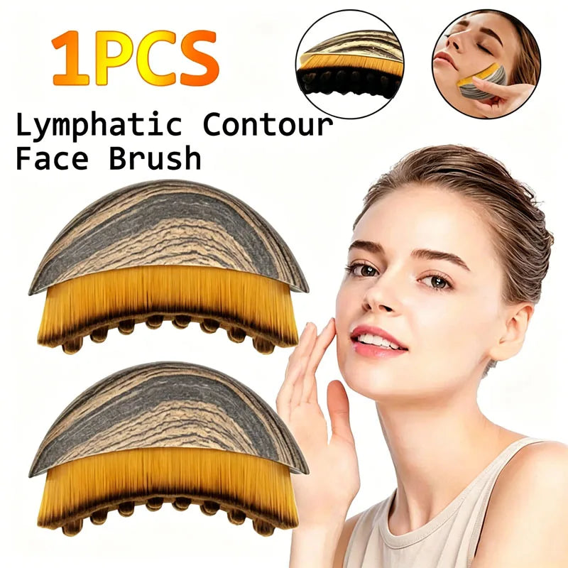 Precise Fit Ergonomic Lymphatic Contour Face Brush