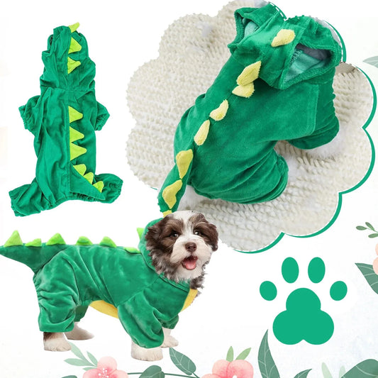 Dog Dinosaur Elastic Transformation Costume