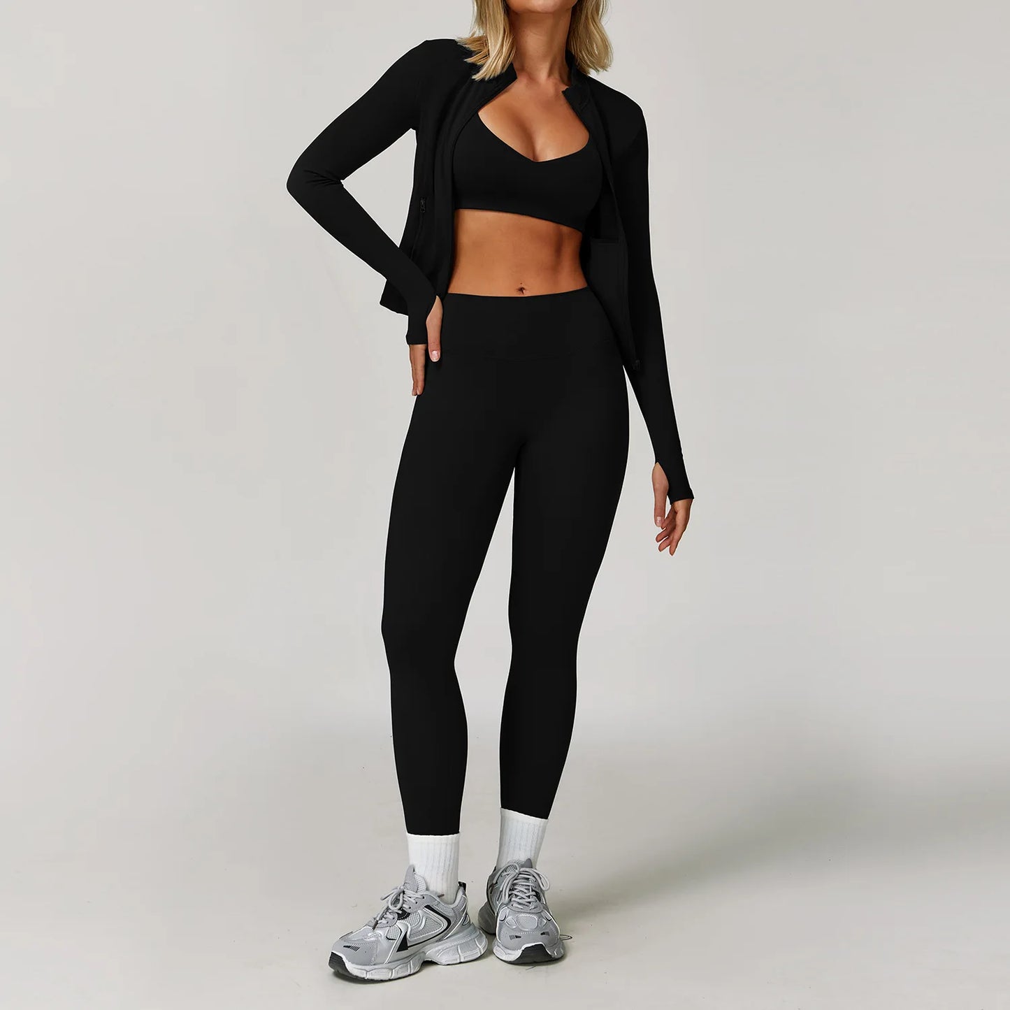 Women's 3pc Gym Set for Workout and Training Essentials