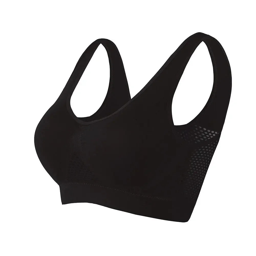 Yoga Sports Bra With Removable Pads Breathable Polyester