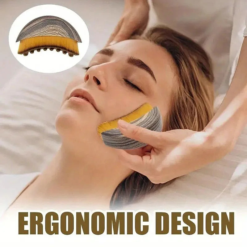 Precise Fit Ergonomic Lymphatic Contour Face Brush