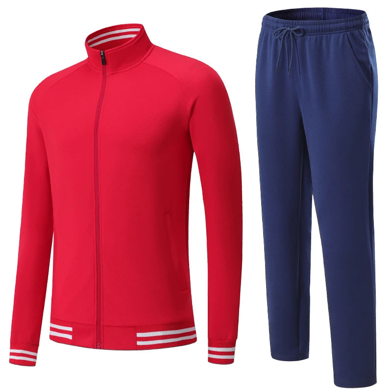 Tracksuit With Zipper and Pocket Sets for Training