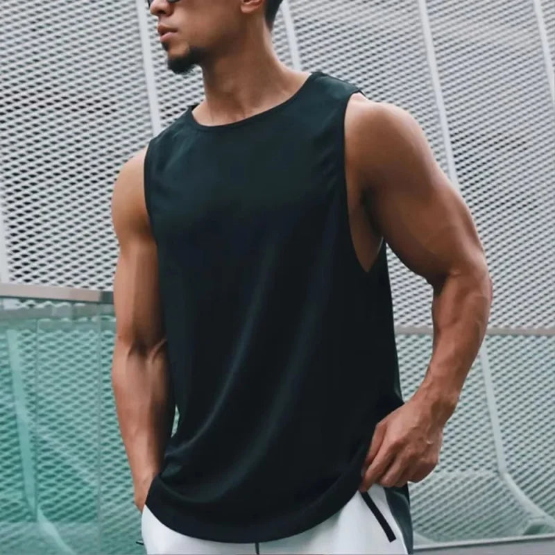 Men's Quick Dry Sleeveless Training Top For Performance