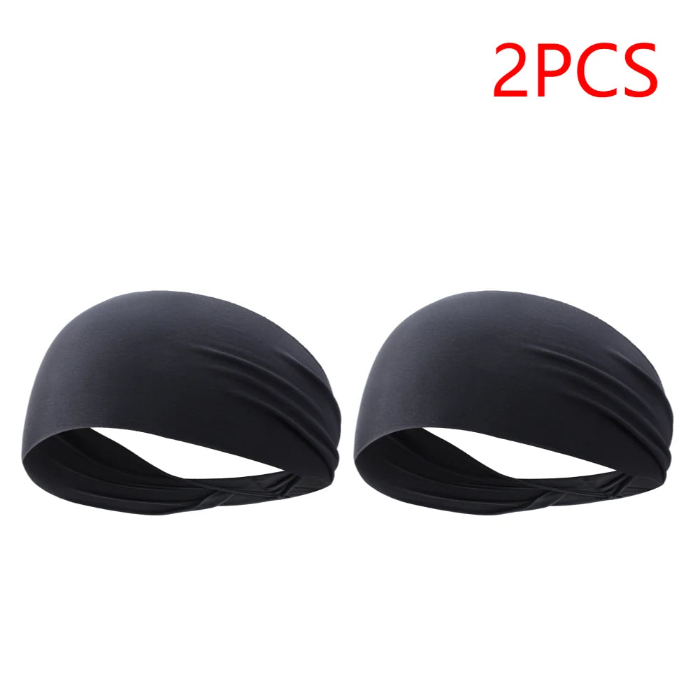 Elastic Sports Headbands For Men Women Quick Dry Sweat Absorption