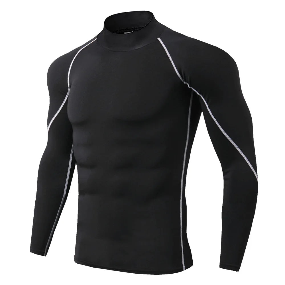Men's Sports Long Sleeve Compression Shirt for Performance Training