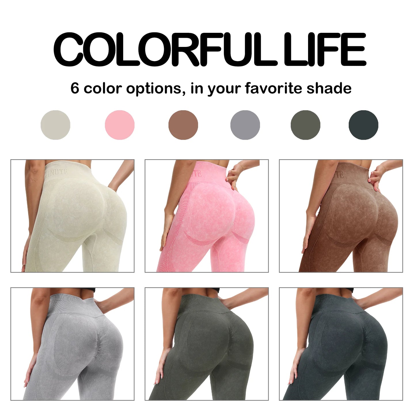 Women High Waisted Fitness Leggings 2 Pack For Gym Running