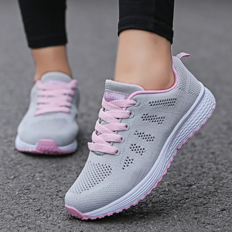 Women Casual Mesh Breathable Walking Shoes Lightweight Comfort Footwear