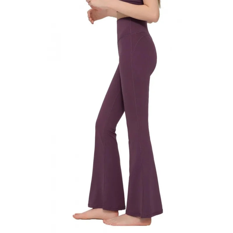 Flared Leggings Women High Waist Yoga Pants Breathable Quick Dry