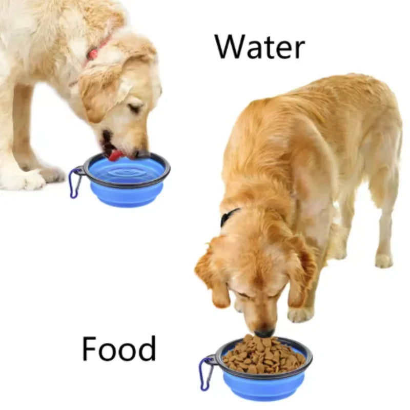Collapsible Silicone Food And Water Bowl For Cats And Dogs