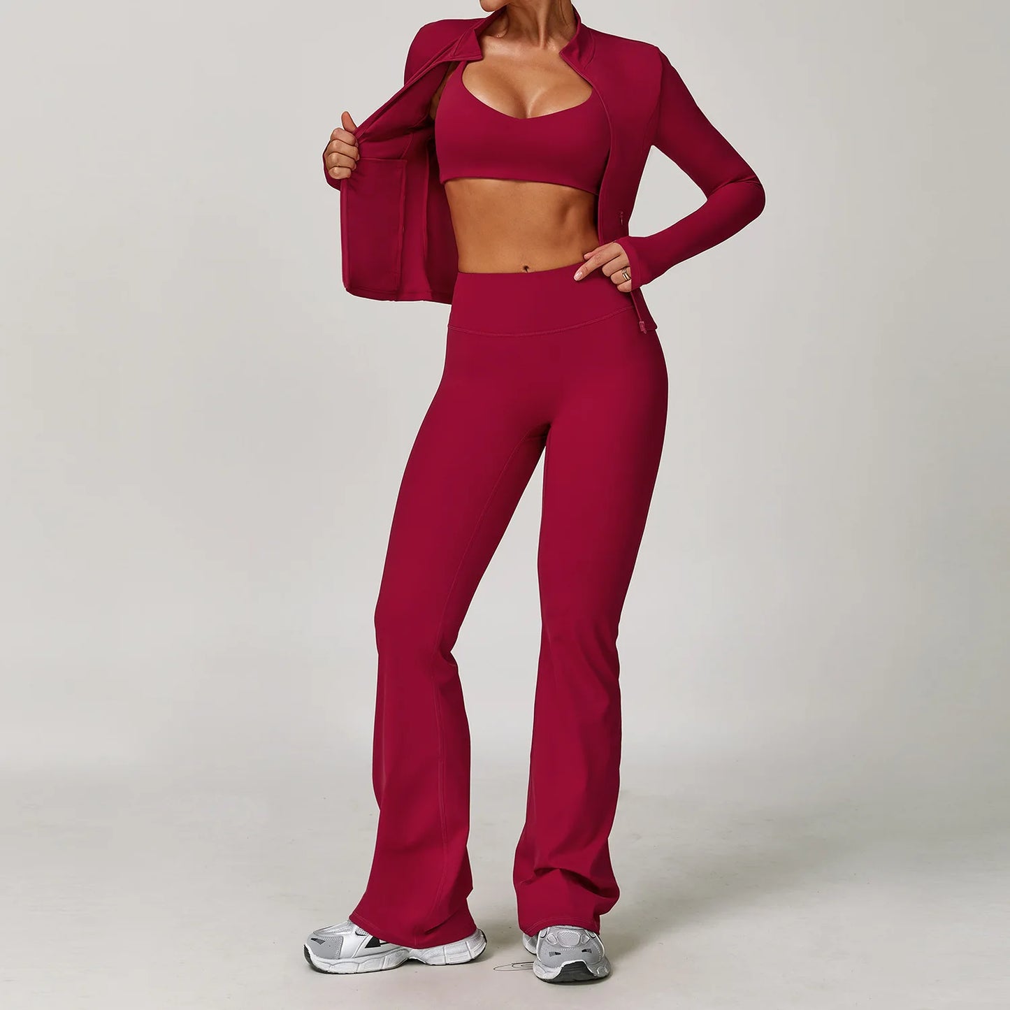 Women's 3pc Gym Set for Workout and Training Essentials