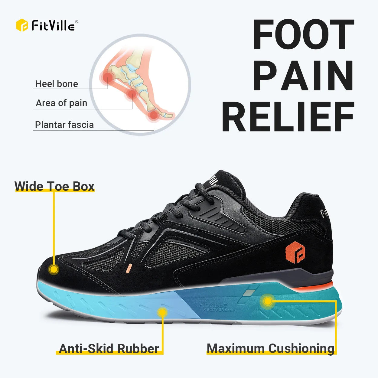 Men's Non-Slip Walking Lightweight Sneakers For Everyday Comfort