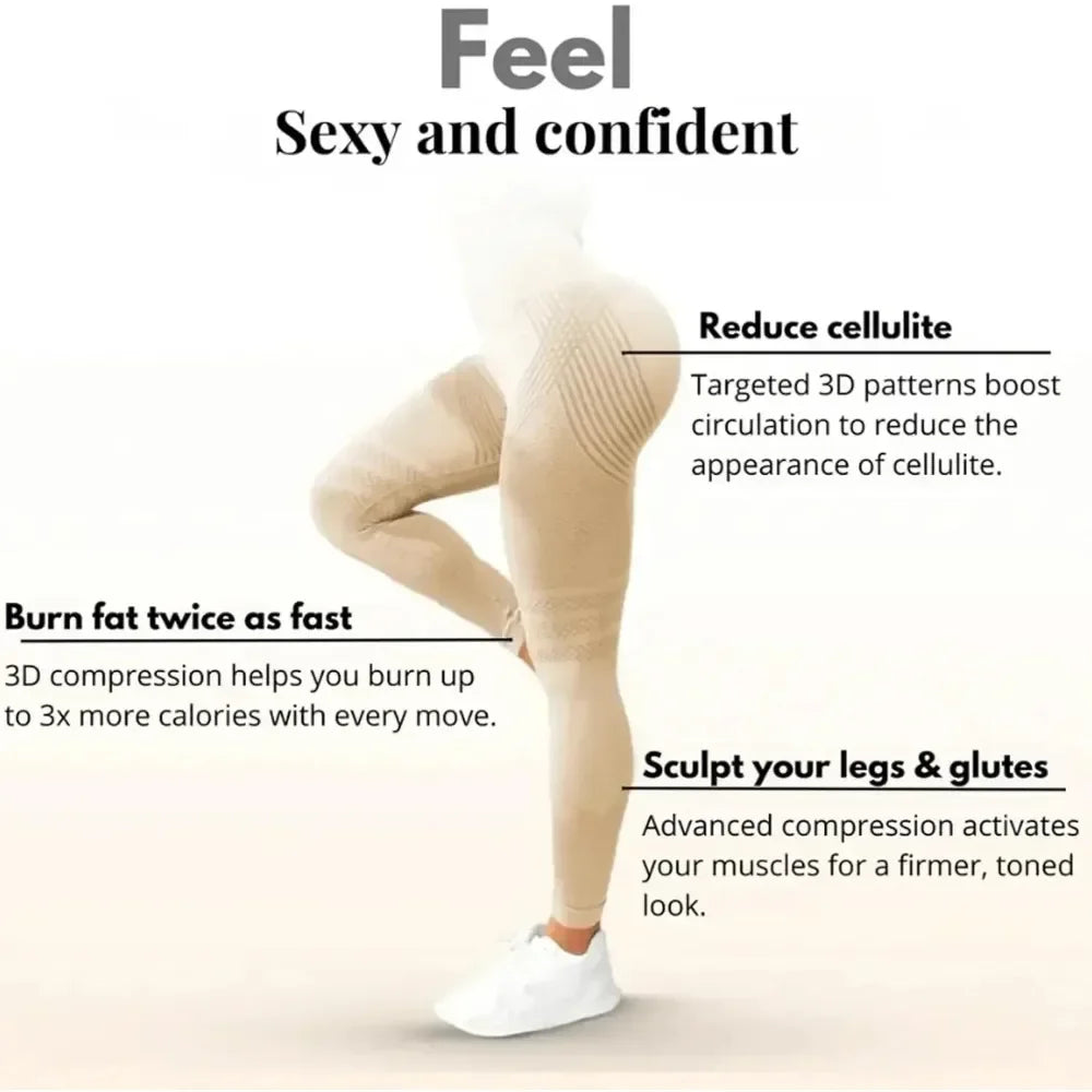 Slimove 3D Anti Cellulite Leggings For Gym Workout