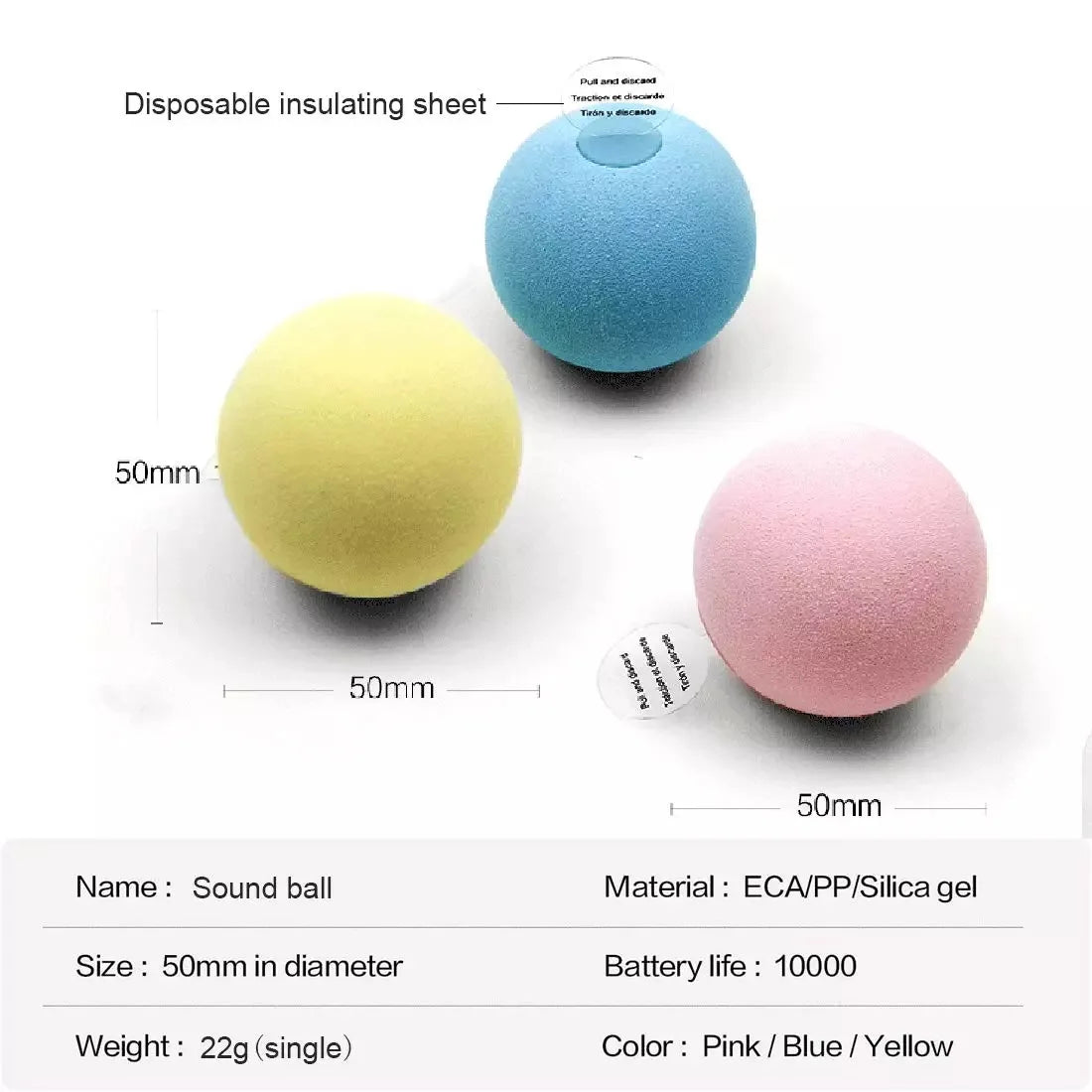 Interactive Plush Cat Ball Squeak Toy With Catnip Training