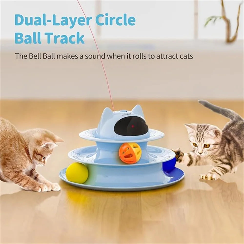 5-in-1 automatic interactive cat toy, suitable for indoor cats, rechargeable