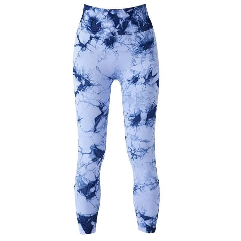 High Waist Tie Dye Yoga Pants for Women Breathable
