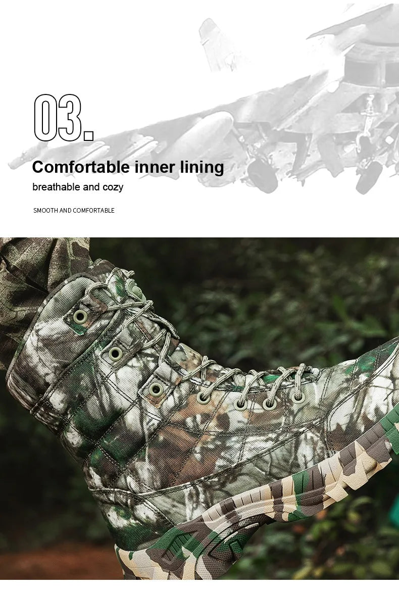 Men's Lightweight Tactical Hiking Hunting Boots For Outdoor Adventures