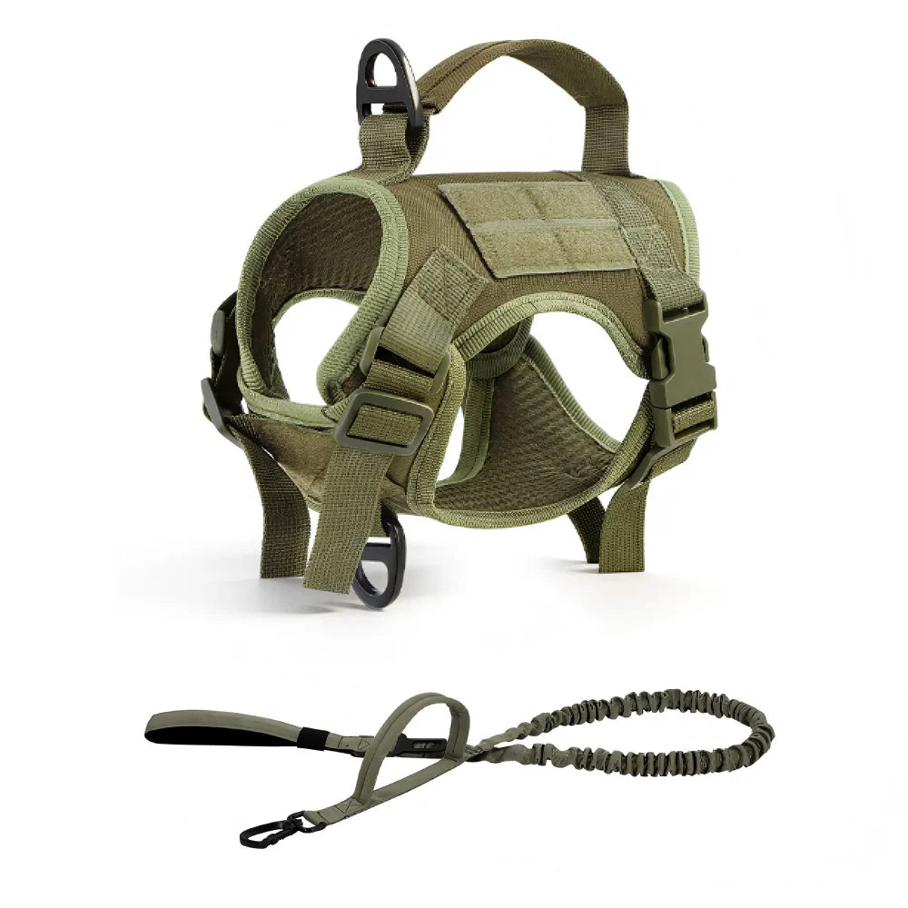Tactical Cat Harness Vest And Leash Set Adjustable Escape Proof