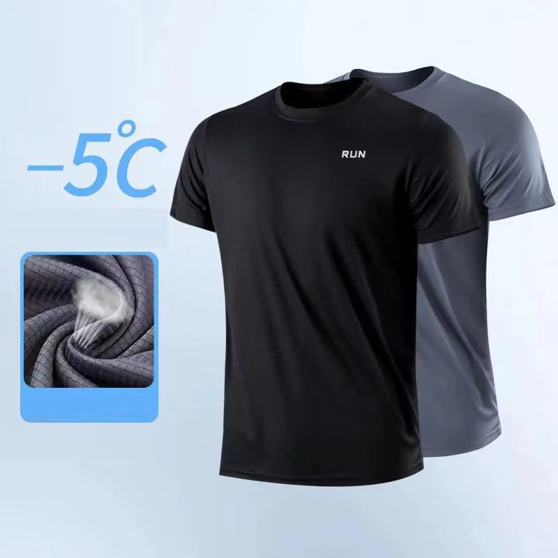 Men's Quick Dry Short Sleeve Performance Tee For Active Wear