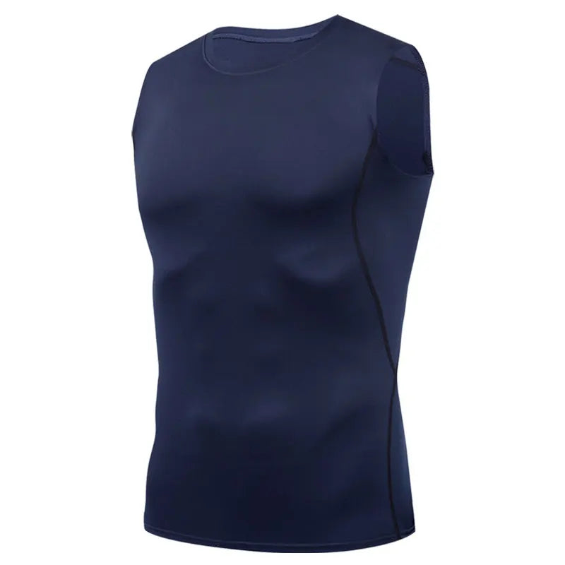Men's Compression Elastic Sports Tank Top Performance Breathable