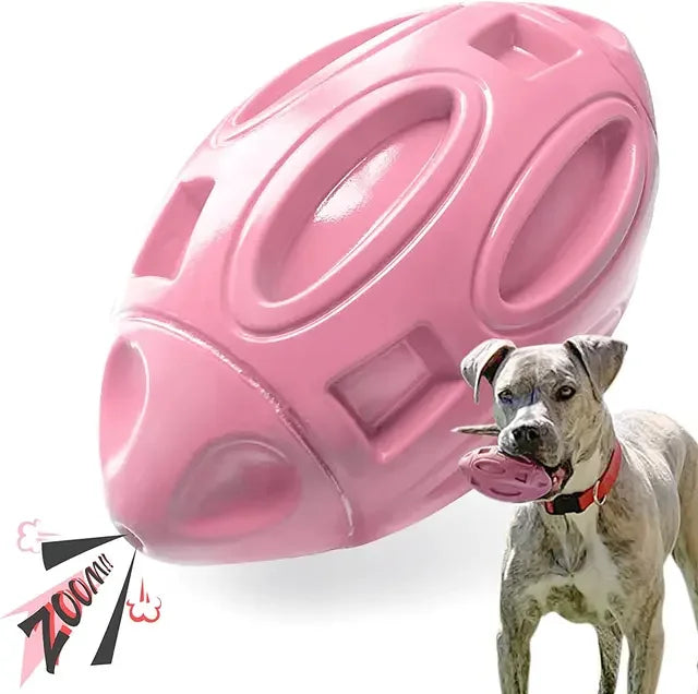 Aggressive Dog Chewers Rubber Squeaky Ball Toy