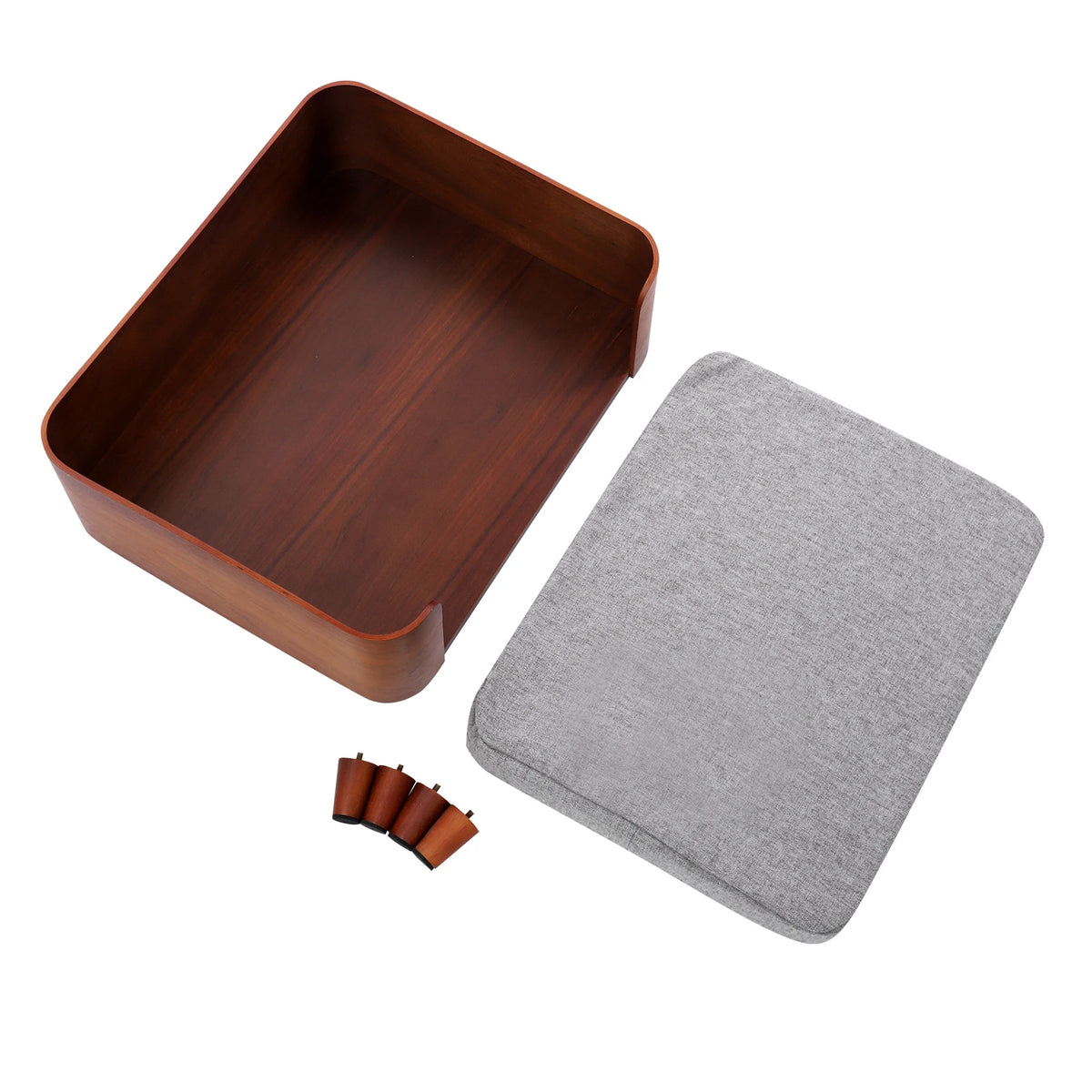 Small Dogs or Cats Elevated Pet Sofa Bed  with Wood Legs and 1.97in Cushion