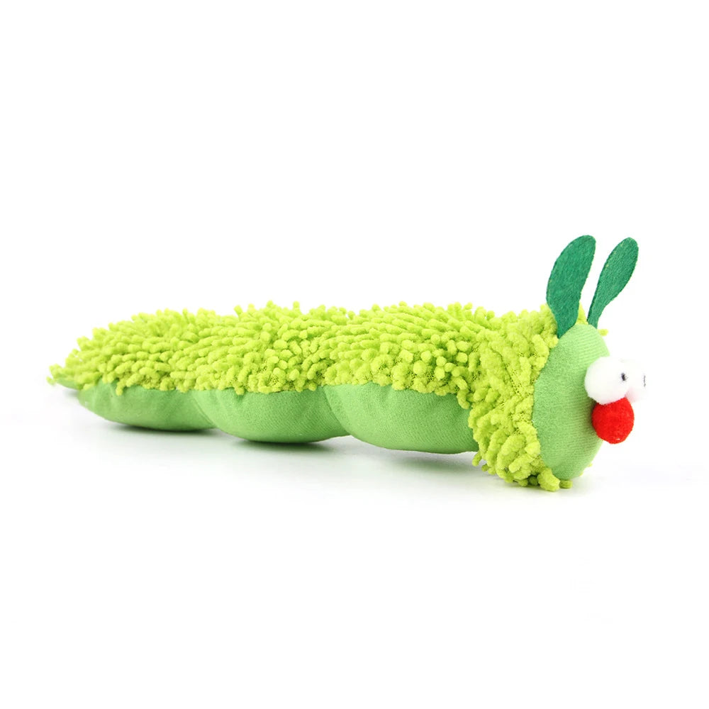 Caterpillar Catnip Plush Chew Toy For Cats Safe Fun Entertainment