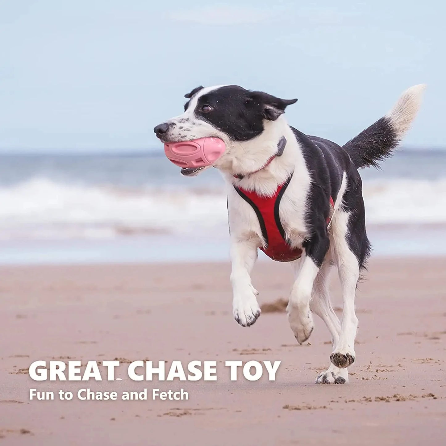 Aggressive Dog Chewers Rubber Squeaky Ball Toy