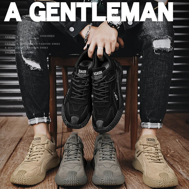 Men's Trendy Active Wear Anti Slip, Slip On Sneakers