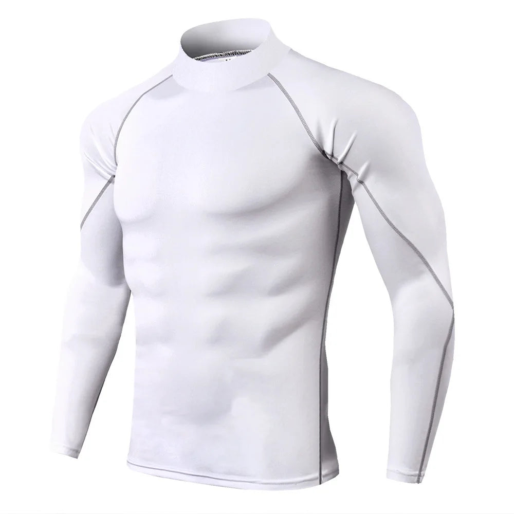 Men's Sports Long Sleeve Compression Shirt for Performance Training
