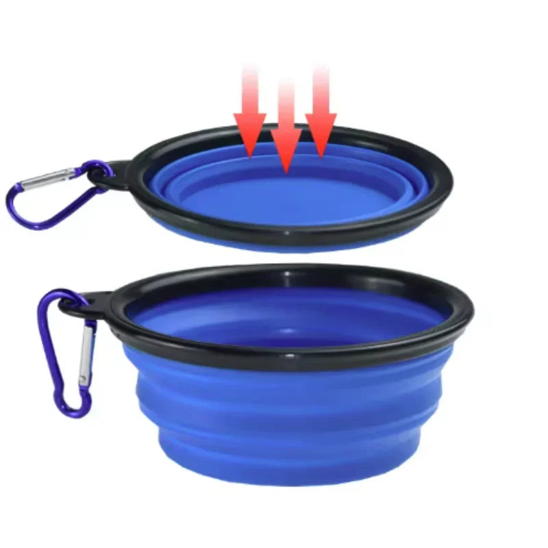 Collapsible Silicone Food And Water Bowl For Cats And Dogs