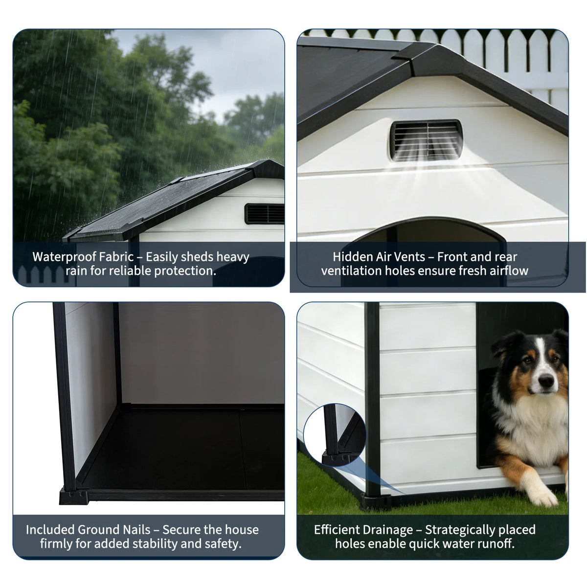 Comfortable Dog House for Small Medium Large Dogs and Cats