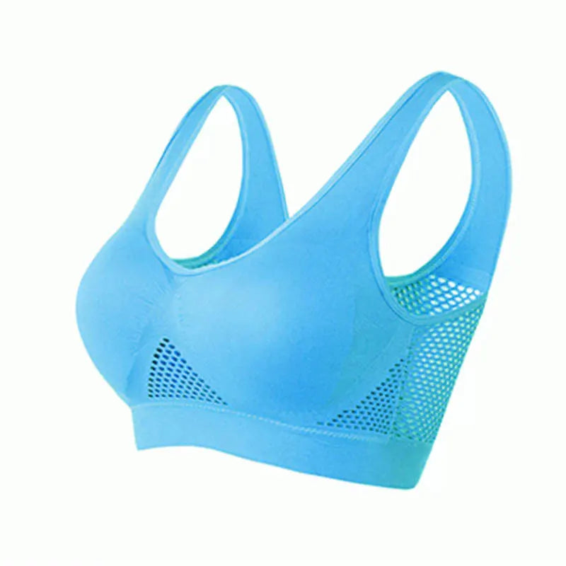 Yoga Sports Bra With Removable Pads Breathable Polyester