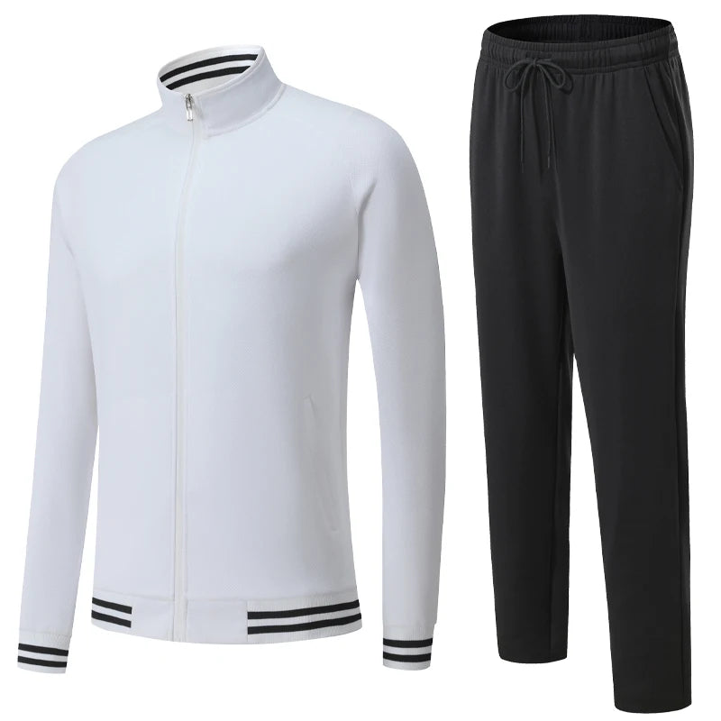 Tracksuit With Zipper and Pocket Sets for Training