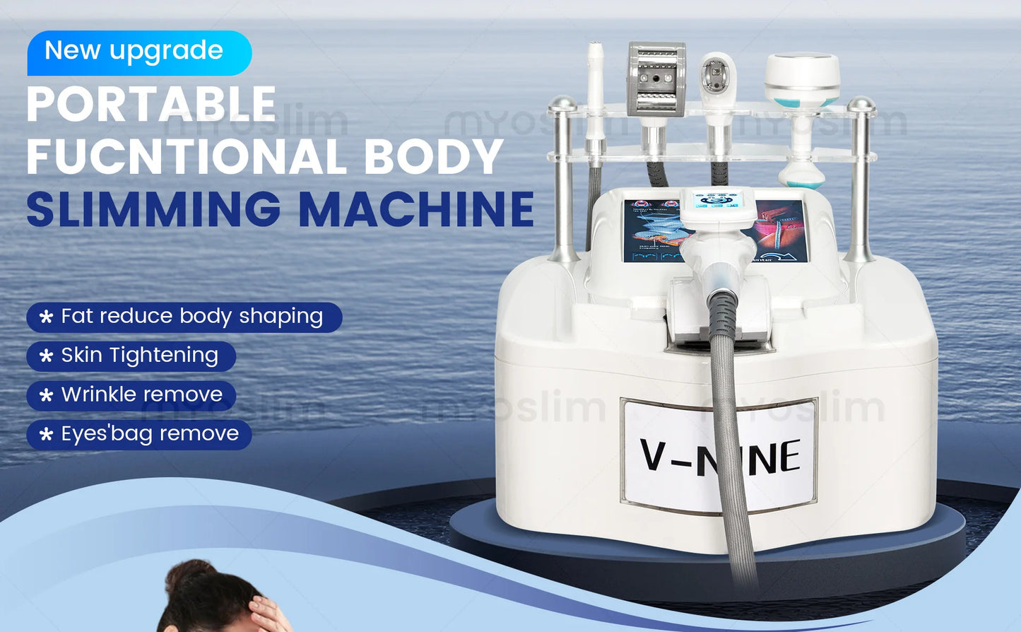 5 In 1 Automatic Roller Body Slimming Machine 40K Cavitation RF Vacuum