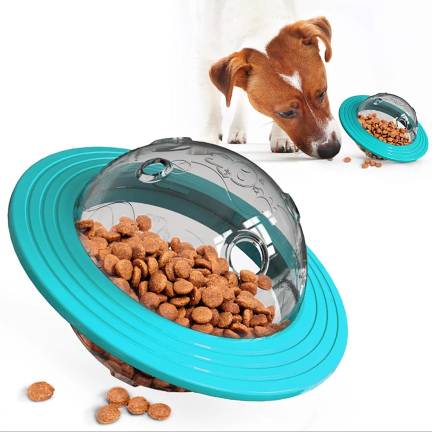 Exciting UFO Flying Saucer Ball Food Dispenser Toy