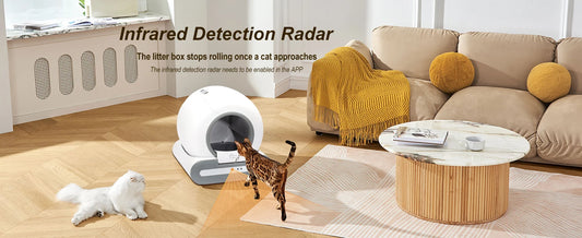Automatic Self Cleaning Cat Litter with App Control & Litter Mat