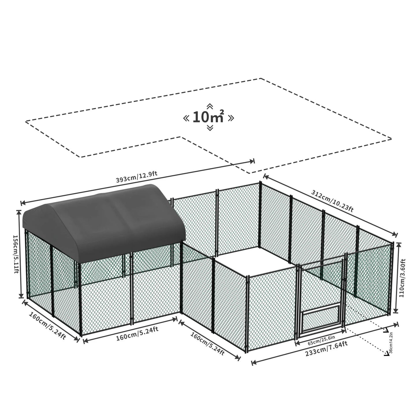 Chicken Coop for Outdoor Yard with Cover