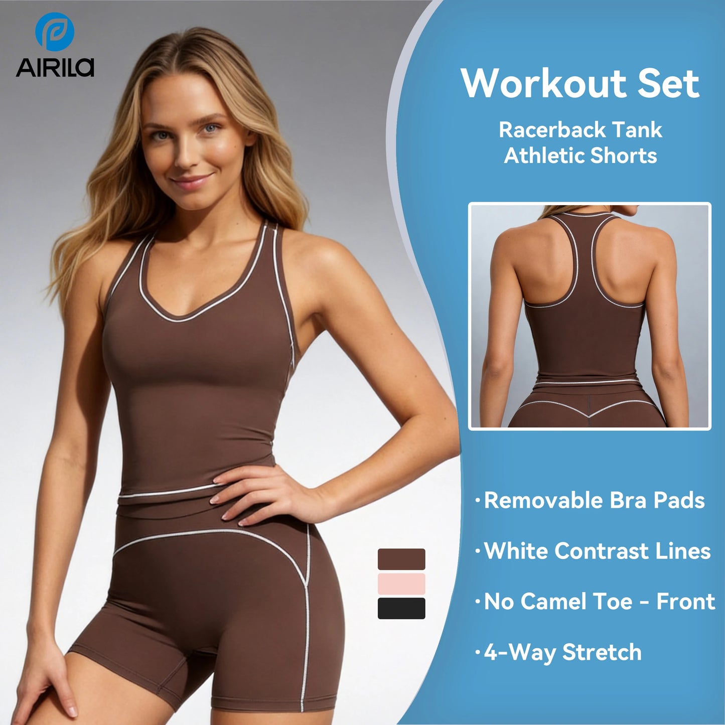 2 Piece Yoga Set With Comfortable Stretch Fabric For Beginners