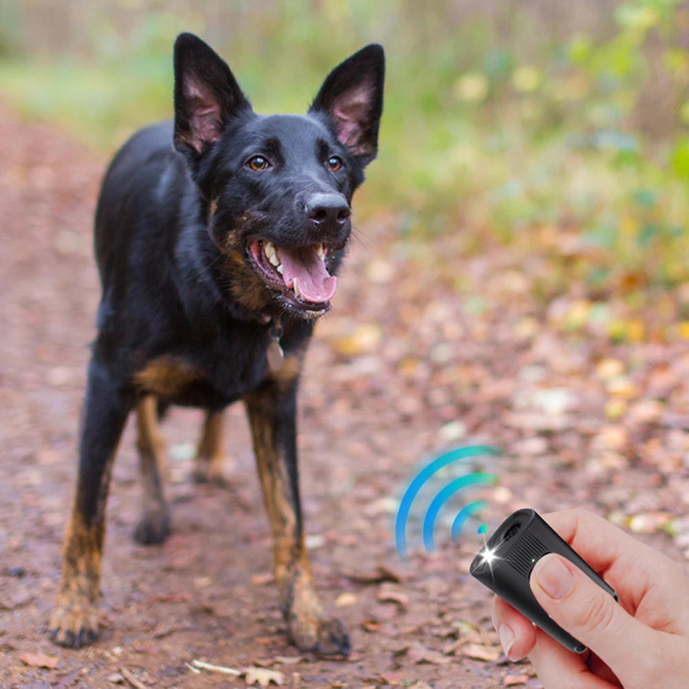 Ultrasonic Dog Bark Deterrent Device Long Range Rechargeable