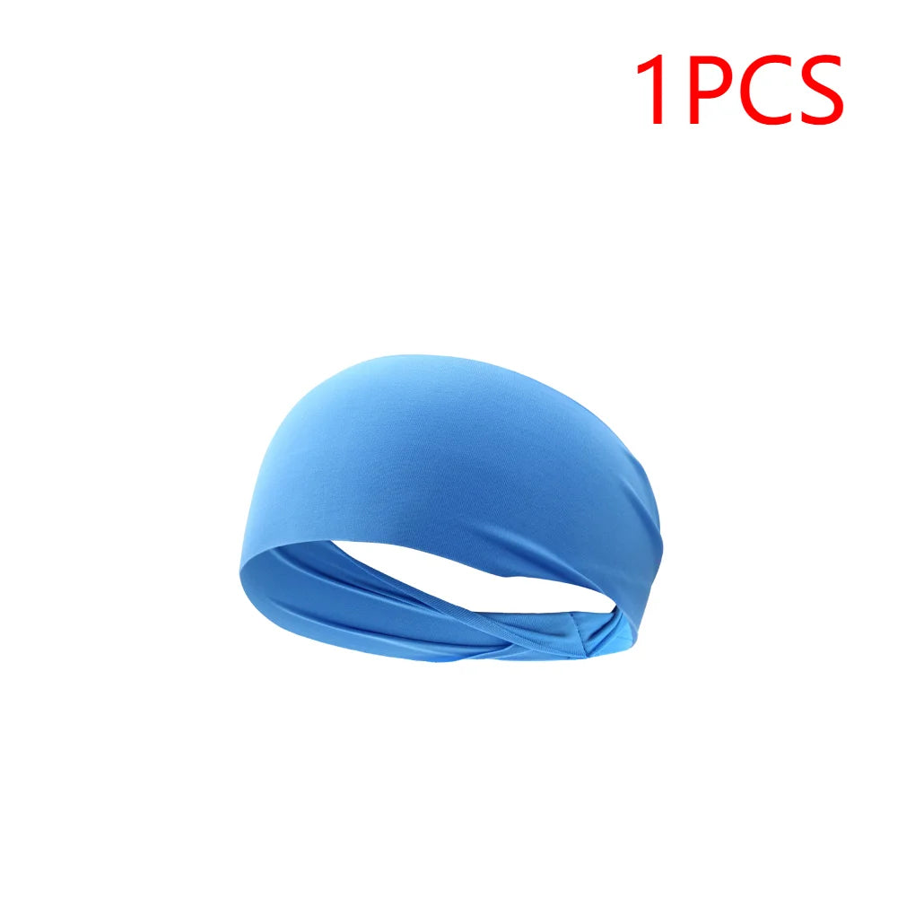 Elastic Sports Headbands For Men Women Quick Dry Sweat Absorption