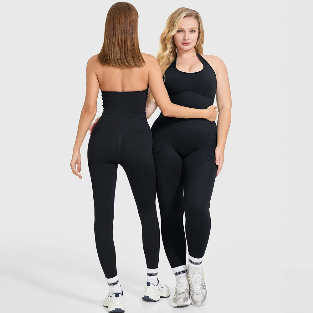 Women HighWaisted Leggings With Push Up Bra For Yoga