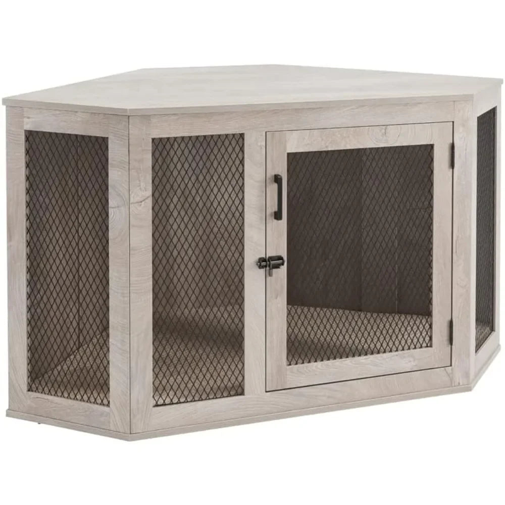 Indoor Furniture Style Corner Dog Crate for Small to Medium Dogs