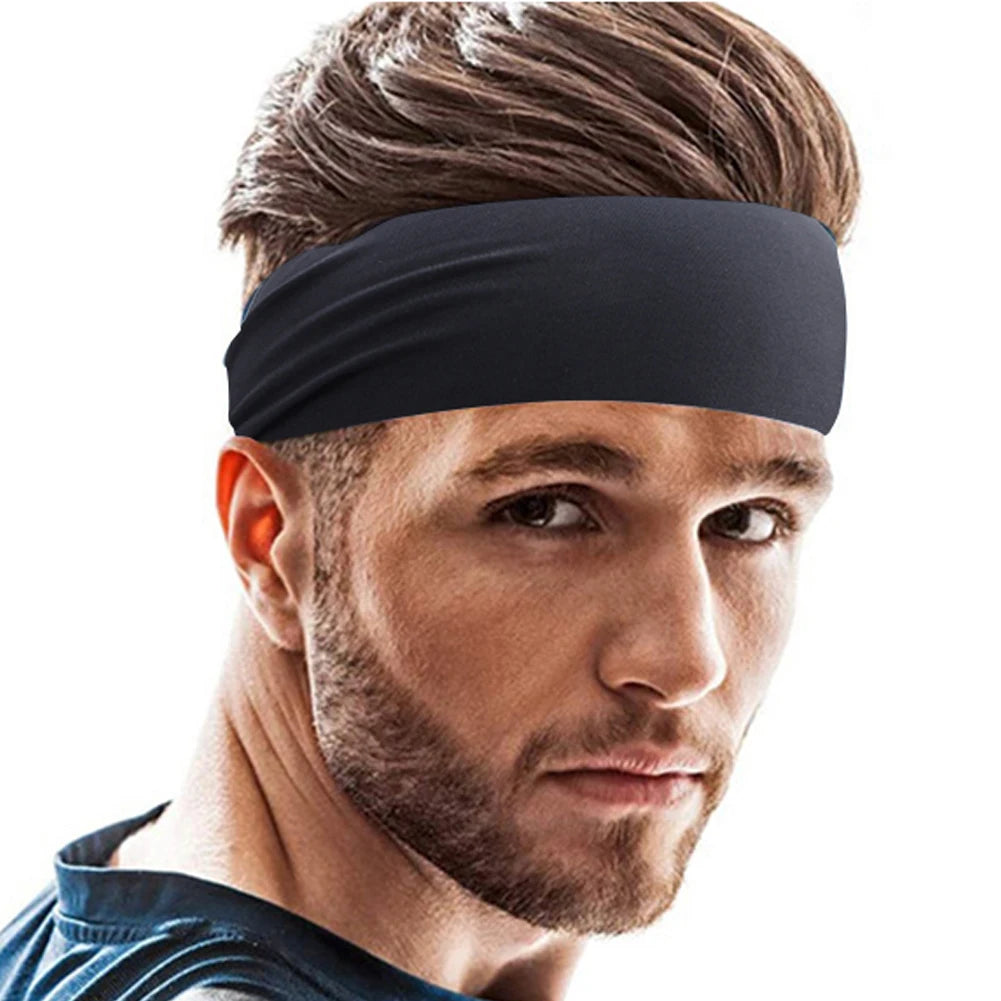Elastic Sports Headbands For Men Women Quick Dry Sweat Absorption