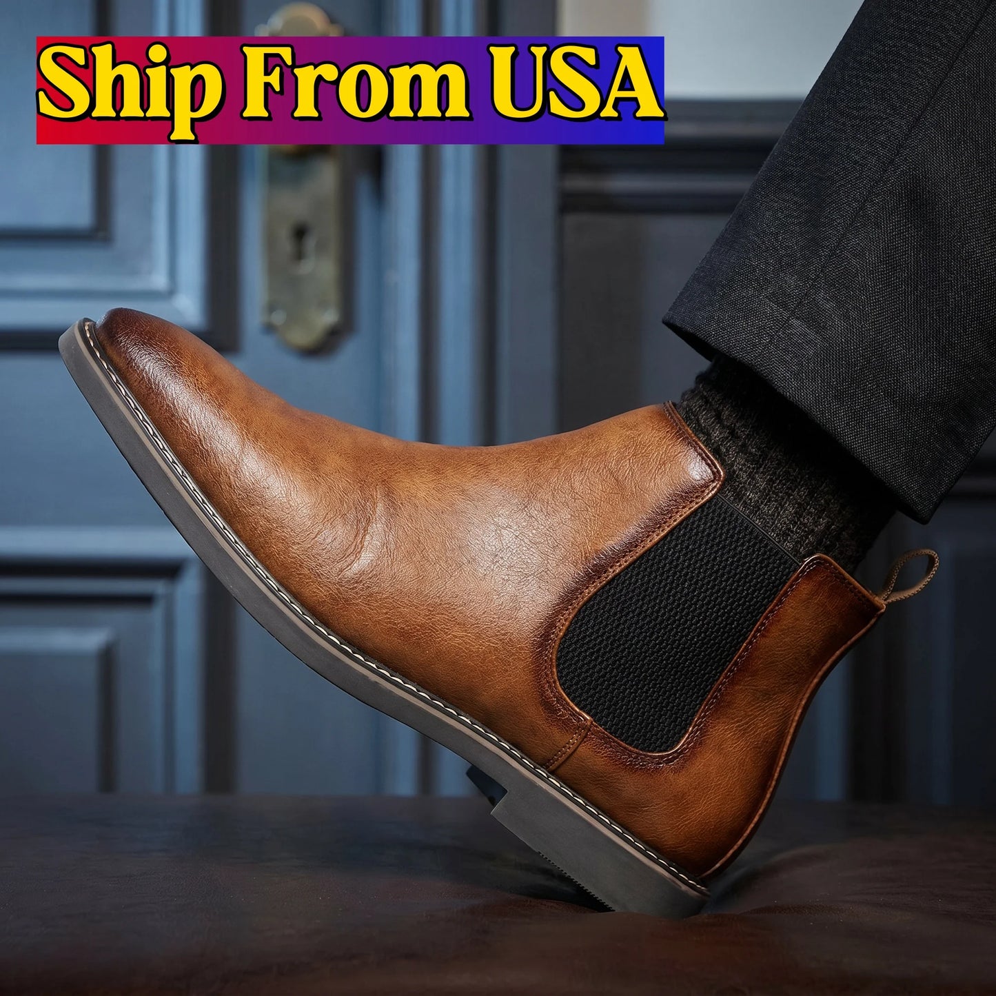 Journey Men's Casual Chelsea Boots Comfortable Everyday Footwear
