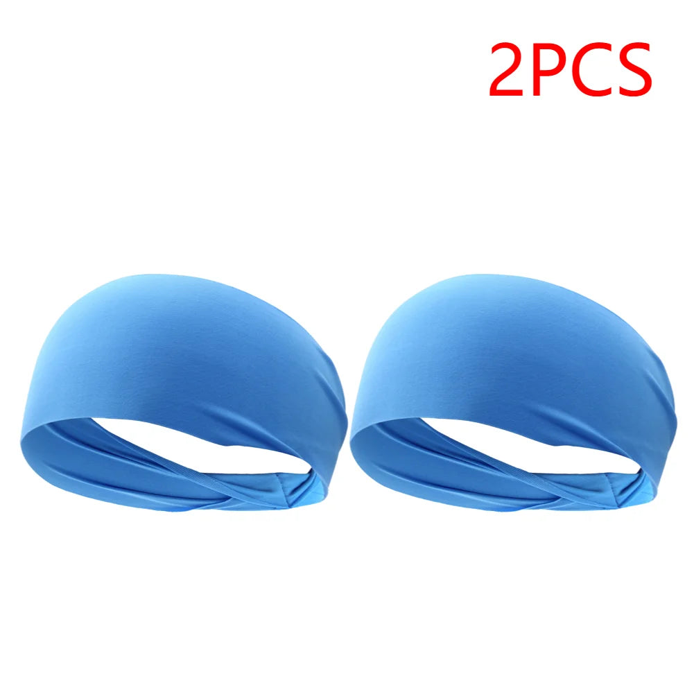 Elastic Sports Headbands For Men Women Quick Dry Sweat Absorption