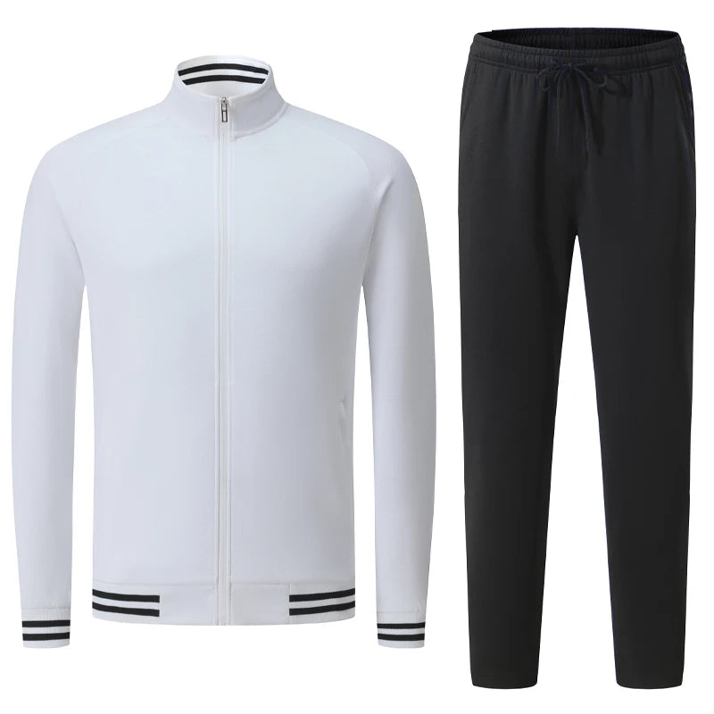 Tracksuit With Zipper and Pocket Sets for Training