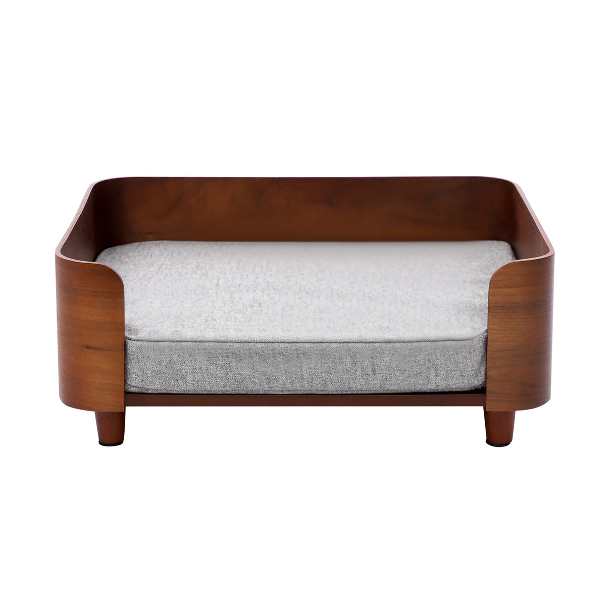 Small Dogs or Cats Elevated Pet Sofa Bed  with Wood Legs and 1.97in Cushion