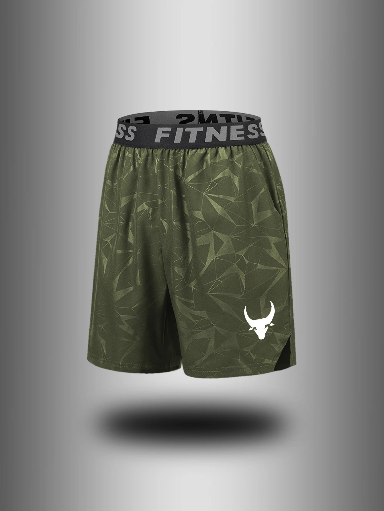 Men's Quick Dry Athletic Shorts With Elastic Waistband For Running