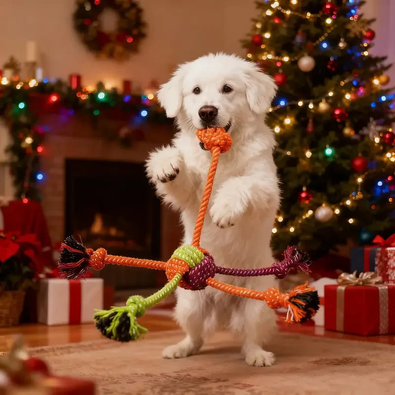 Durable Dog Rope Toy For Chewing And Tug War Elite